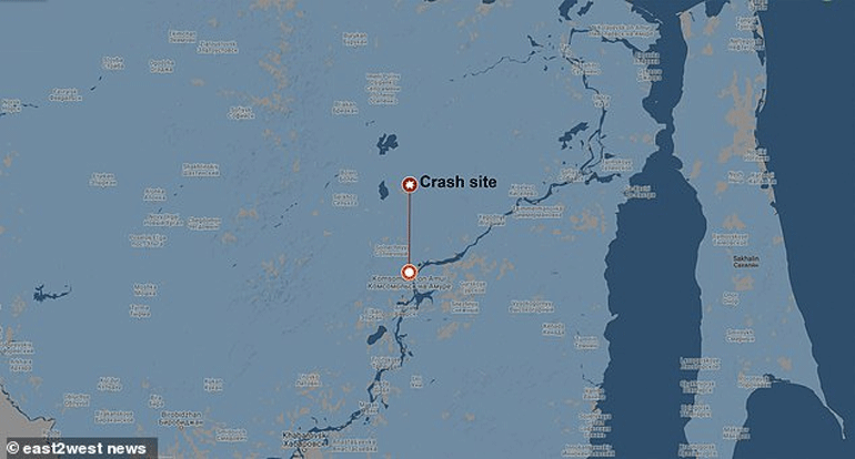 Το σημείο της συντριβής του μαχητικού αεροσκάφους