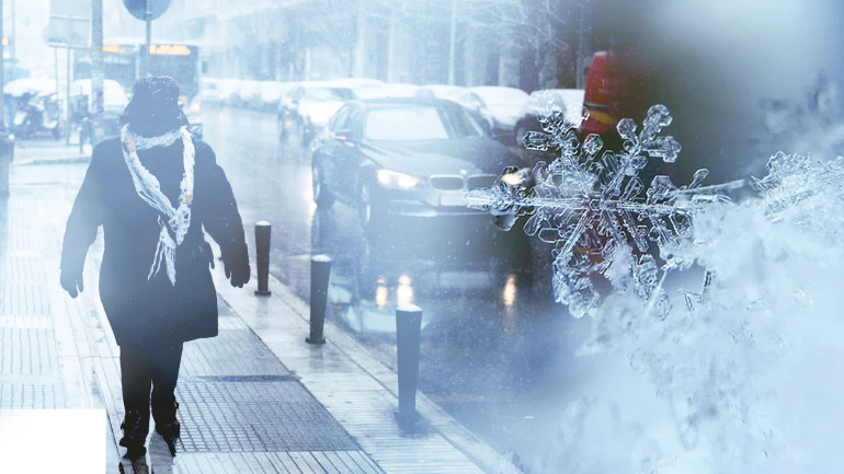 Υπό το μηδέν η θερμοκρασία στα ορεινά της χώρας