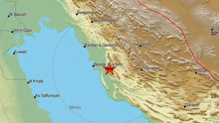 Ιράν: Σεισμική δόνηση 4,9R κοντά σε πυρηνικό σταθμό