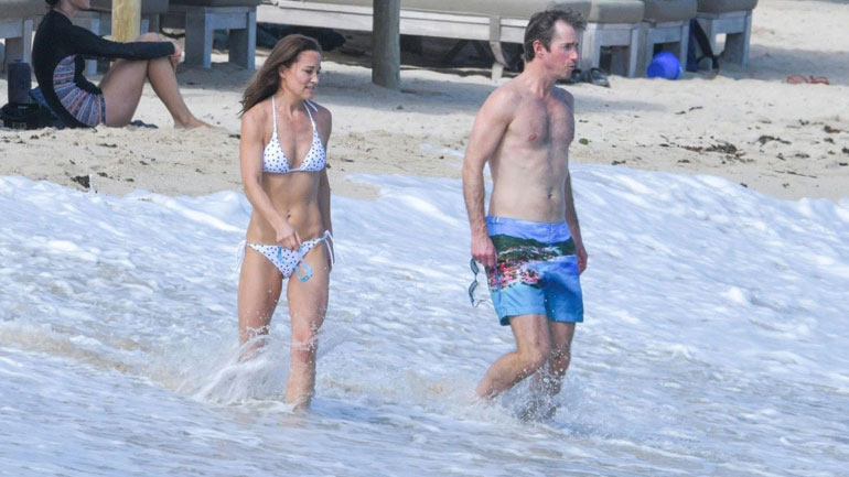 Pippa Middleton: Γιόρτασε τα Χριστούγεννα με μαγιό σε παραδεισένιο νησί της Καραϊβικής