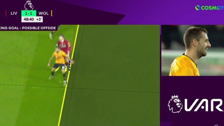 Λίβερπουλ-Γουλβς: Το VAR ακύρωσε γκολ των «λύκων» για… χιλιοστά