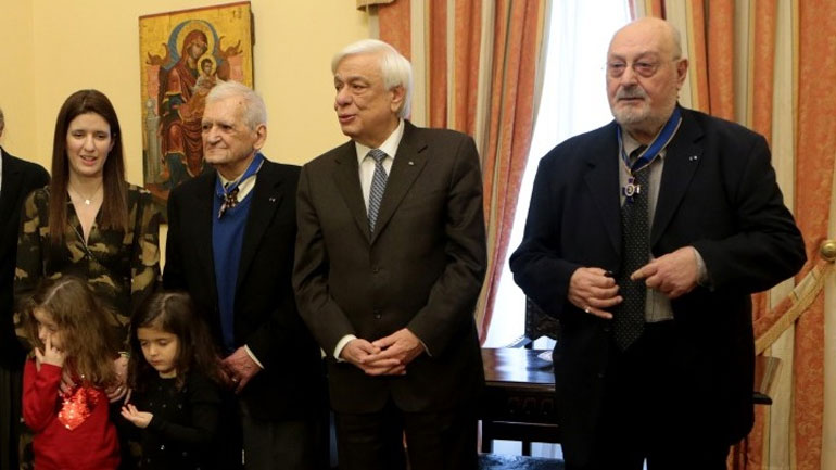 Τους Κωνσταντίνο Γεωργουσόπουλο και Τίτο Πατρίκιο παρασημοφόρησε ο Πρόεδρος της Δημοκρατίας