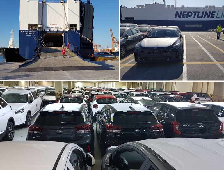 Οι εικόνες από το εσωτερικό ενός πλοίου που μεταφέρει χιλιάδες αυτοκίνητα είναι εντυπωσιακές...