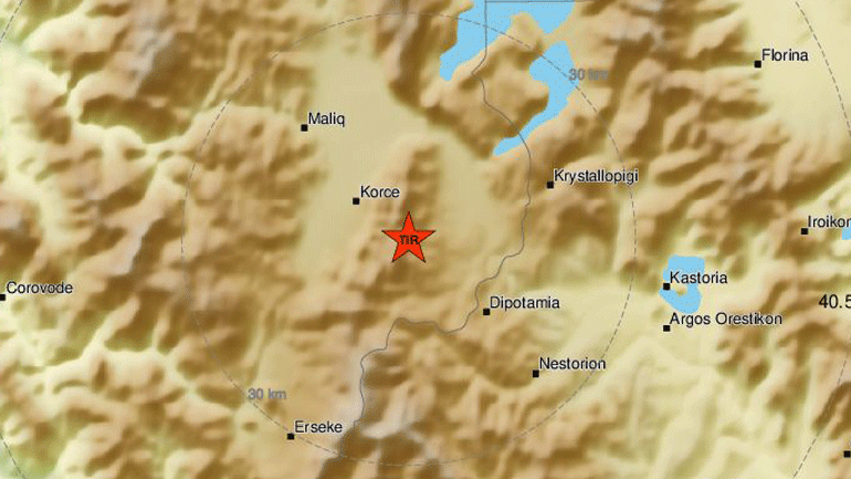 Σεισμός 2,3 Ρίχτερ στην Αλβανία