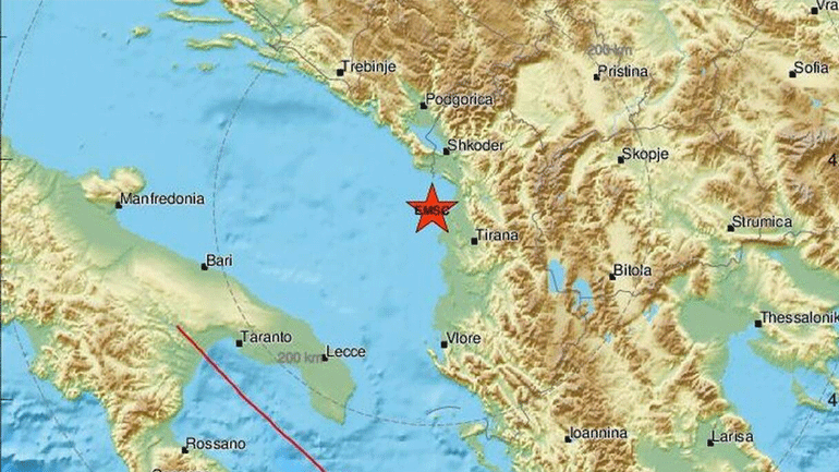 Σεισμός 4,2R στην Αλβανία