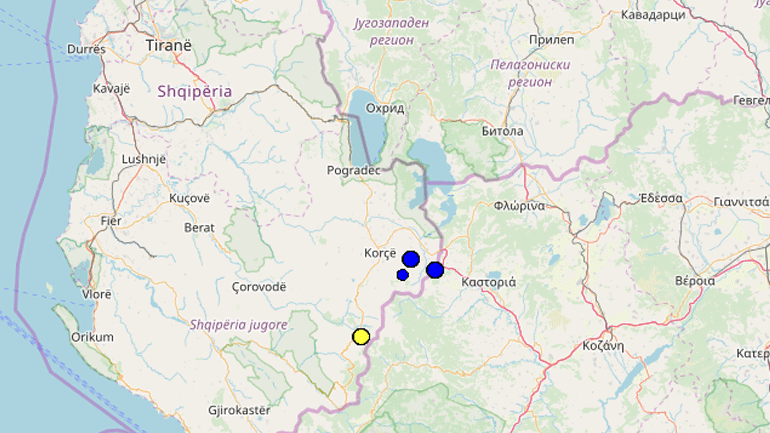 Σεισμός 3,1 Ρίχτερ στην Αλβανία