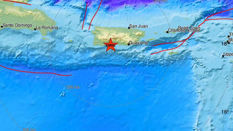 Σεισμός 4,8 Ρίχτερ στο Πουέρτο Ρίκο