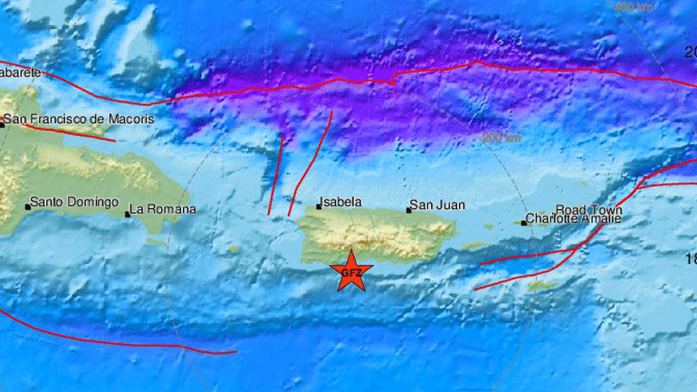 Σεισμός 4,8 Ρίχτερ στο Πουέρτο Ρίκο