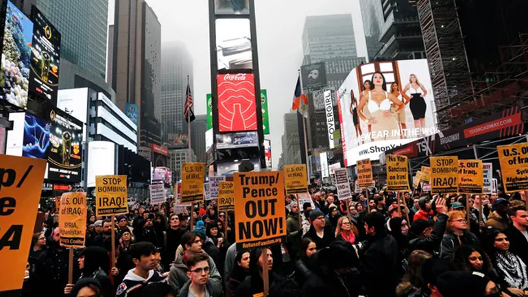 Αντιπολεμικές διαδηλώσεις στις ΗΠΑ