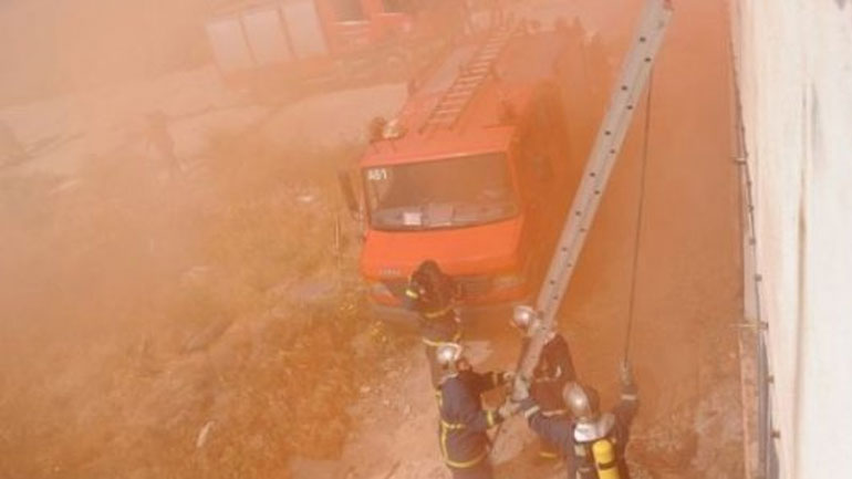 Μεγάλη πυρκαγιά σε εργοστάσιο ξυλείας στη Λιβαδειά