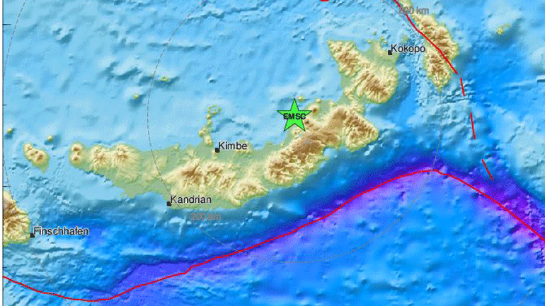 Σεισμός 6 Ρίχτερ στην Παπούα Νέα Γουινέα