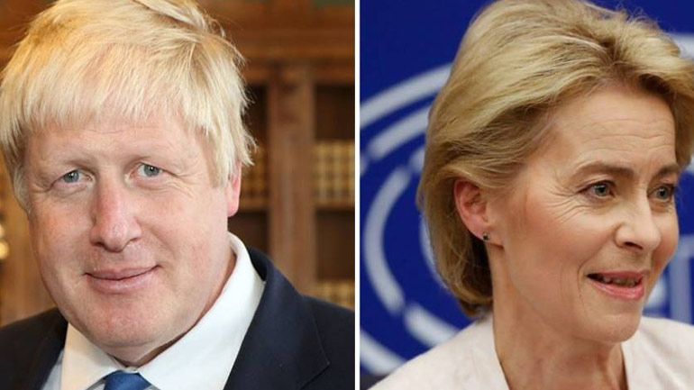 Brexit: Συνάντηση Τζόνσον με την πρόεδρο της Κομισιόν σήμερα στο Λονδίνο