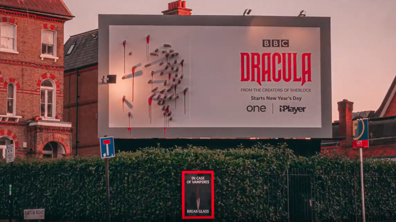Η πιο έξυπνη διαφημιστική πινακίδα της σειράς «Dracula» Η πιο έξυπνη διαφημιστική πινακίδα της σειράς «Dracula»