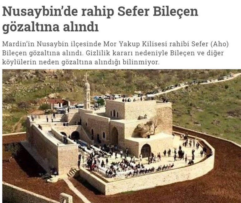 Το πρωτοσέλιδο άρθρο της εφημερίδας Gazete Duvar για τη σύλληψη του ιερέα