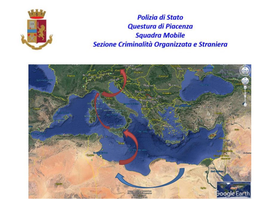 Η συνήθης διαδρομή που ακολουθούσαν προς τον ευρωπαϊκό βορρά 