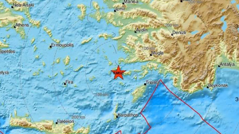 Σεισμός 3,4 Ρίχτερ στην Κω