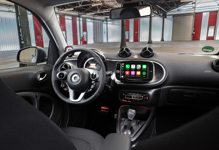 Το εσωτερικό του ηλεκτρικού Smart