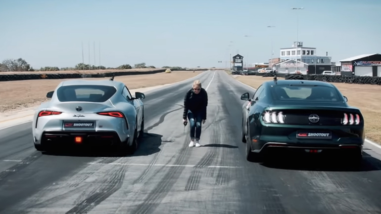 Mustang Bullitt εναντίον Toyota GR Supra Mustang Bullitt εναντίον Toyota GR Supra