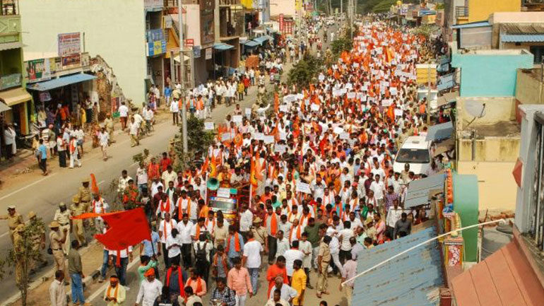 Διαδήλωση ινδουιστών με αφορμή την κατασκευή ενός γιγαντιαίου αγάλματος του Χριστού στην Καρνατάκα