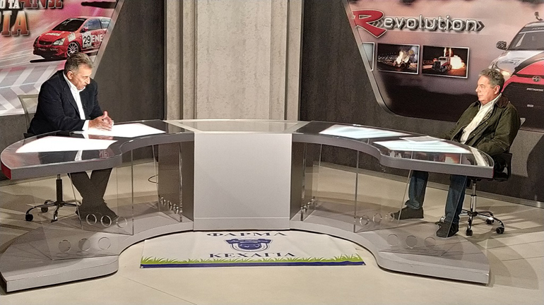 Δεξιά ο Παύλος Χουρδάκης και αριστερά ο Στράτος Φωτεινέλης