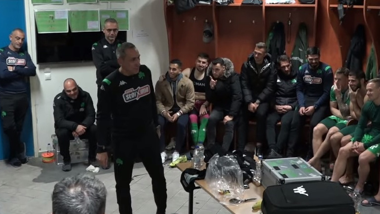 H oμιλία του Δώνη στα αποδυτήρια: «Είμαι πολύ περήφανος που είμαι προπονητής σας»