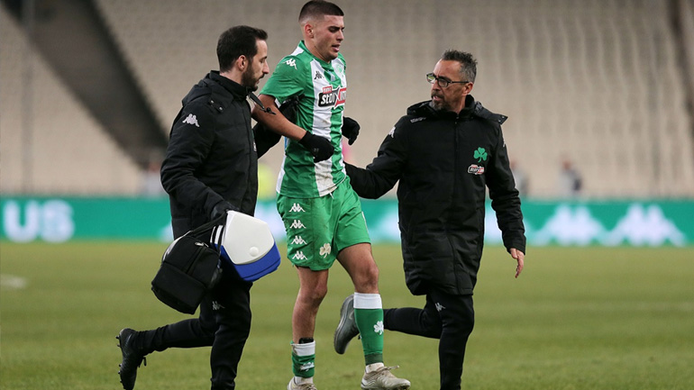 Παναθηναϊκός: Ρήξη έξω συνδέσμων και οστικό οίδημα στον αστράγαλο ο Μπουζούκης