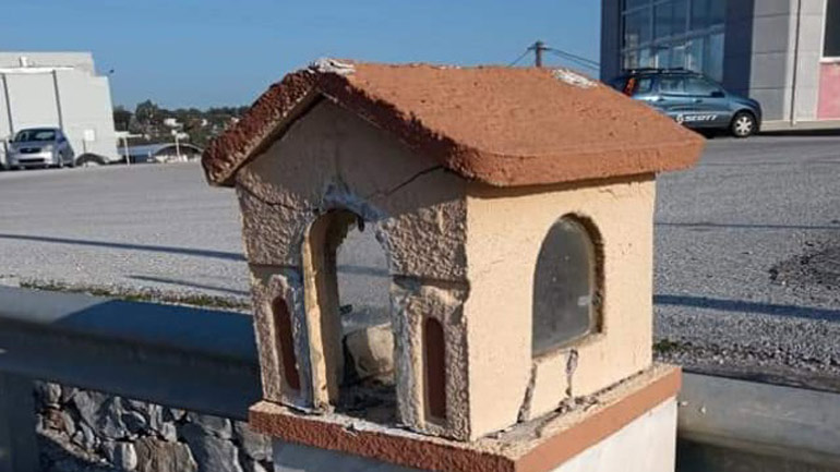 Μυτιλήνη: Συνελήφθη νεαρός που προκάλεσε φθορές σε προσκυνητάρι