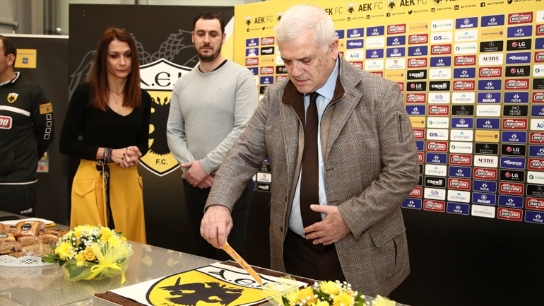 Παρουσία του Δ. Μελισσανίδη έκοψε την πίτα της η ΑΕΚ