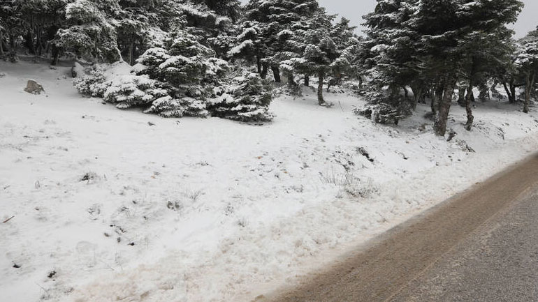 Κλειστή η λεωφόρος Πάρνηθος στο ύψος του καταφυγίου