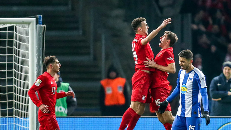 Δεύτερη η Μπάγερν, 4-0 τη Χέρτα