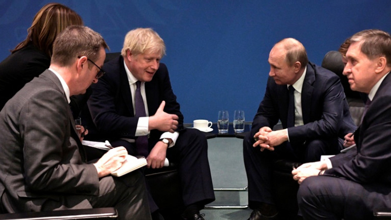 «Γκρίνια» Τζόνσον σε Πούτιν στην διάσκεψη του Βερολίνου