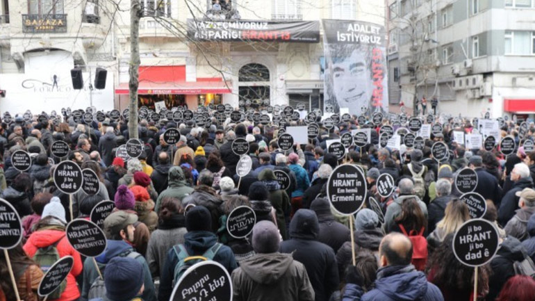 Συγκέντρωση στην Κωνσταντινούπολη για την 13η επέτειο της δολοφονίας του Χραντ Ντινκ