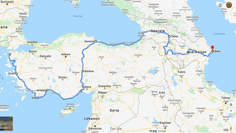 Η διαδρομή που θα ακολουθήσουν οι Έλληνες ταξιδευτές