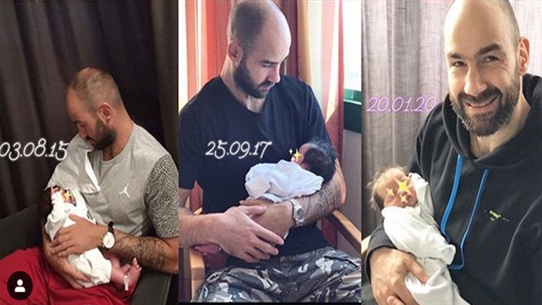 Το πανέμορφο κολάζ του Σπανούλη με τα μωρά του!