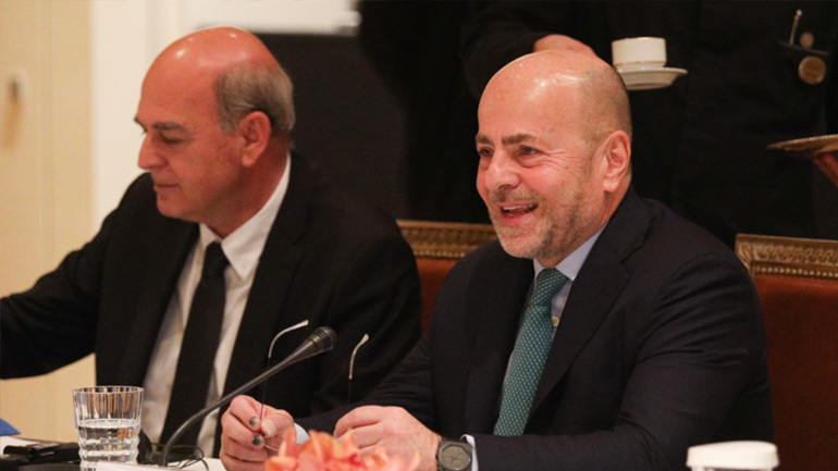 Οι Βαγγέλης Γραμμένος και Γιάννης Αλαφούζος