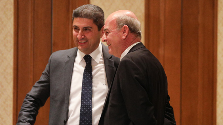 Ο Λευτέρης Αυγενάκης και ο Βαγγέλης Γραμμένος