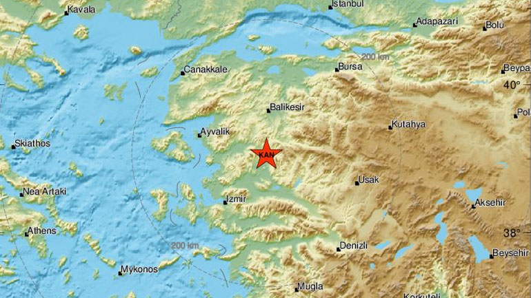 Σεισμική δόνηση 5,6R στην Τουρκία