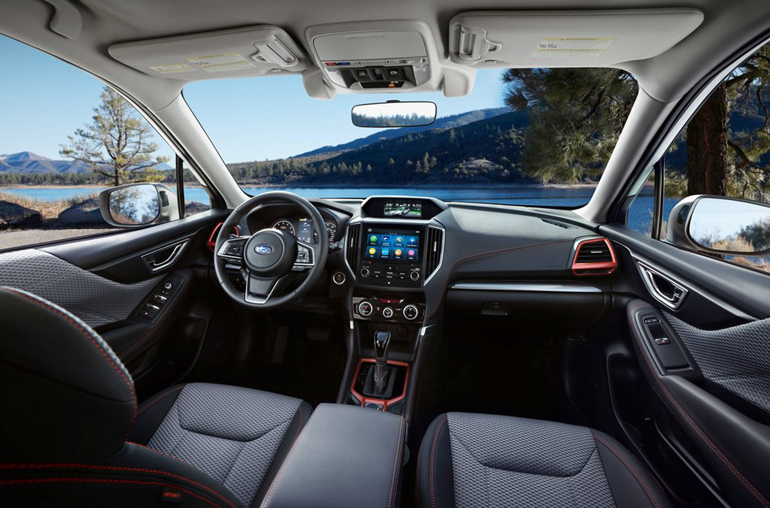 To εσωτερικό του Forester...