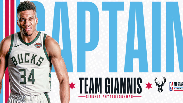Και πάλι αρχηγός ο Γιάννης Αντετοκούνμπο στο All Star Game του ΝΒΑ