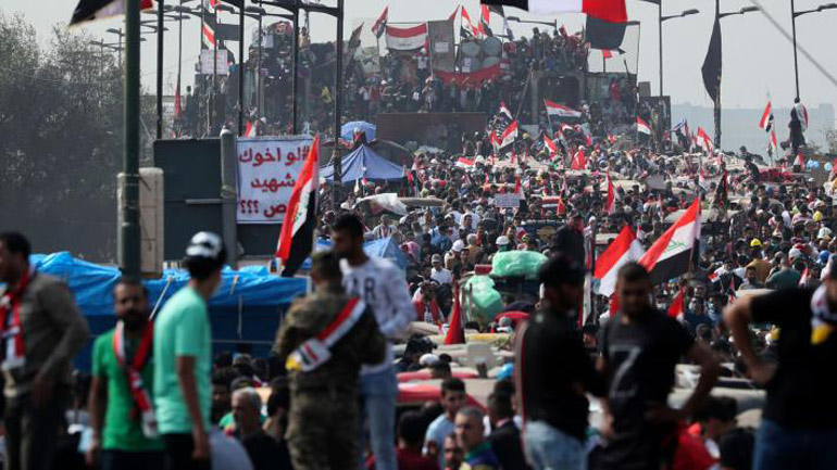 Μεγάλη διαδήλωση στη Βαγδάτη με αίτημα την αποχώρηση των αμερικανικών δυνάμεων