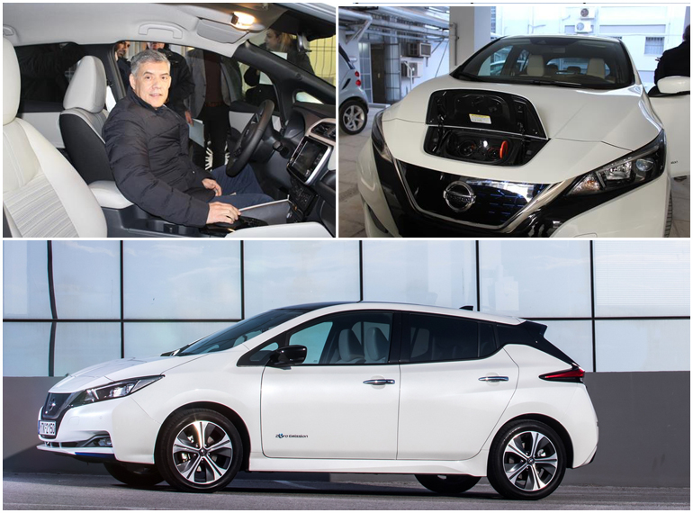 Ο Περιφερειάρχης Θεσσαλίας, Κωνσταντίνος Αγοραστός και το Nissan Leaf