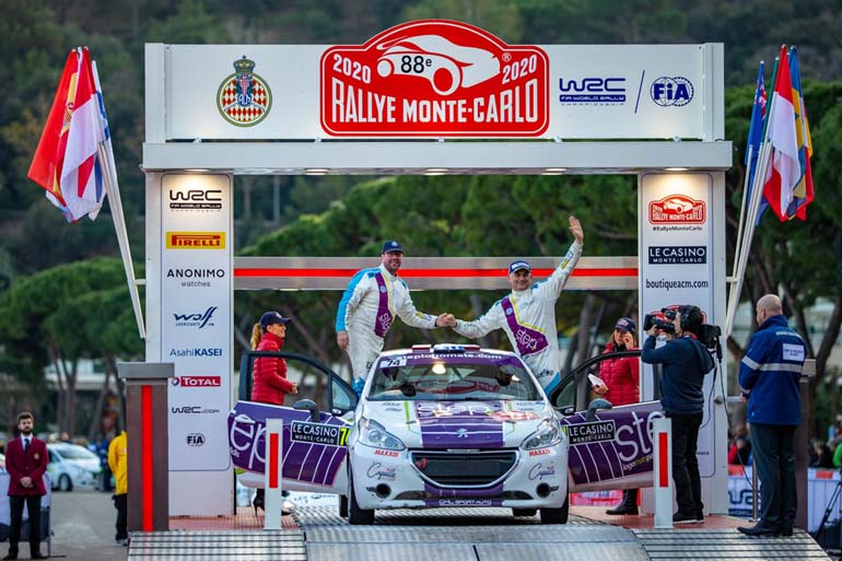 Ο Νίκος Παυλίδης ήταν ο μοναδικός Έλληνας που ανέβηκε τη ράμπα του τερματισμού στο ράλι Μόντε Κάρλο