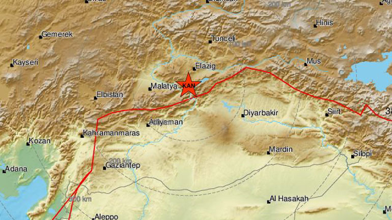 Σεισμός 4,5 Ρίχτερ στην ανατολική Τουρκία