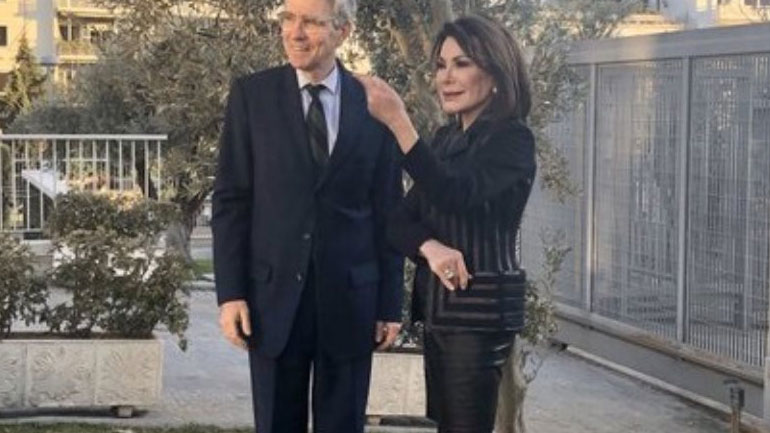 Συνάντηση Πάιατ με την Γιάννα Αγγελοπούλου