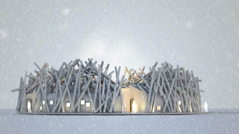 Μια ξεχωριστή εμπειρία spa, σε έναν παγωμένο ποταμό στη Σουηδία