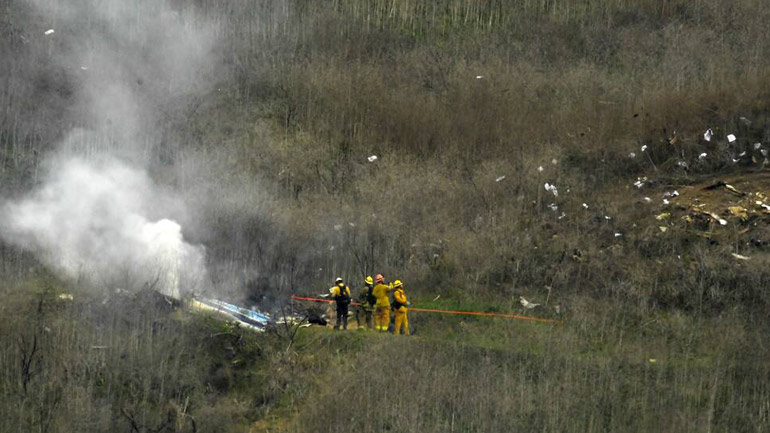 Κόμπι Μπράιαντ: Drone κατέγραψε εικόνες από το σημείο της συντριβής