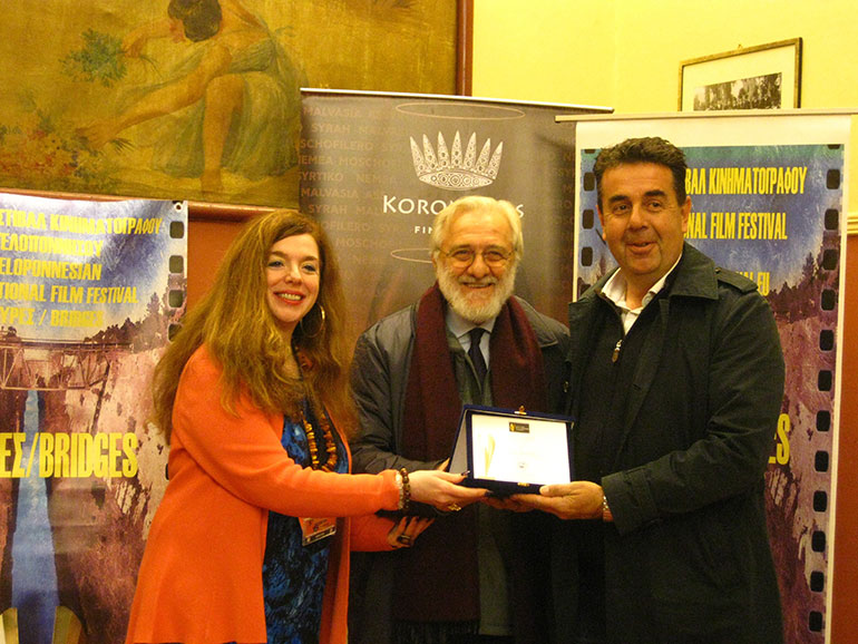 Η Ιδρύτρια φεστιβάλ «Γέφυρες», Πέτρα Τερζή- Ο Γιάννης Σμαραγδής - Ο δήμαρχος Δημήτρης Κωστούρος
