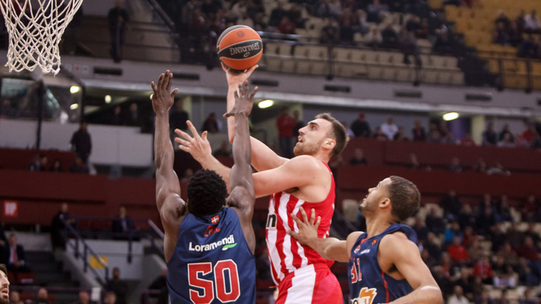 Ένατη νίκη για τον Ολυμπιακό στην Ευρωλίγκα, 80-70 την Μπασκόνια