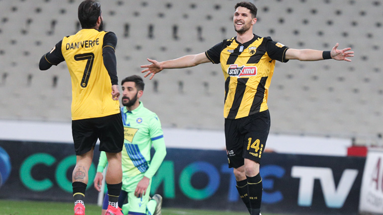 Στα προημιτελικά του Κυπέλλου Ελλάδας η ΑΕΚ, 2-0 τον Αστέρα Τρίπολης