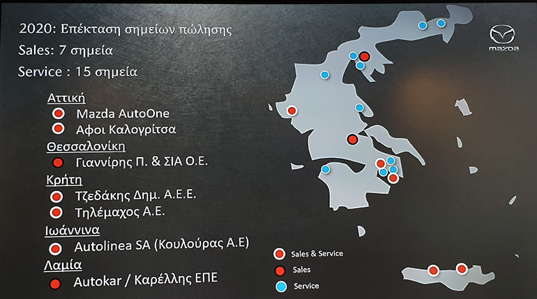 Ο χάρτης με τις αντιπροσωπείες (κάθετες μονάδες) που θα δούμε φέτος στην Ελλάδα